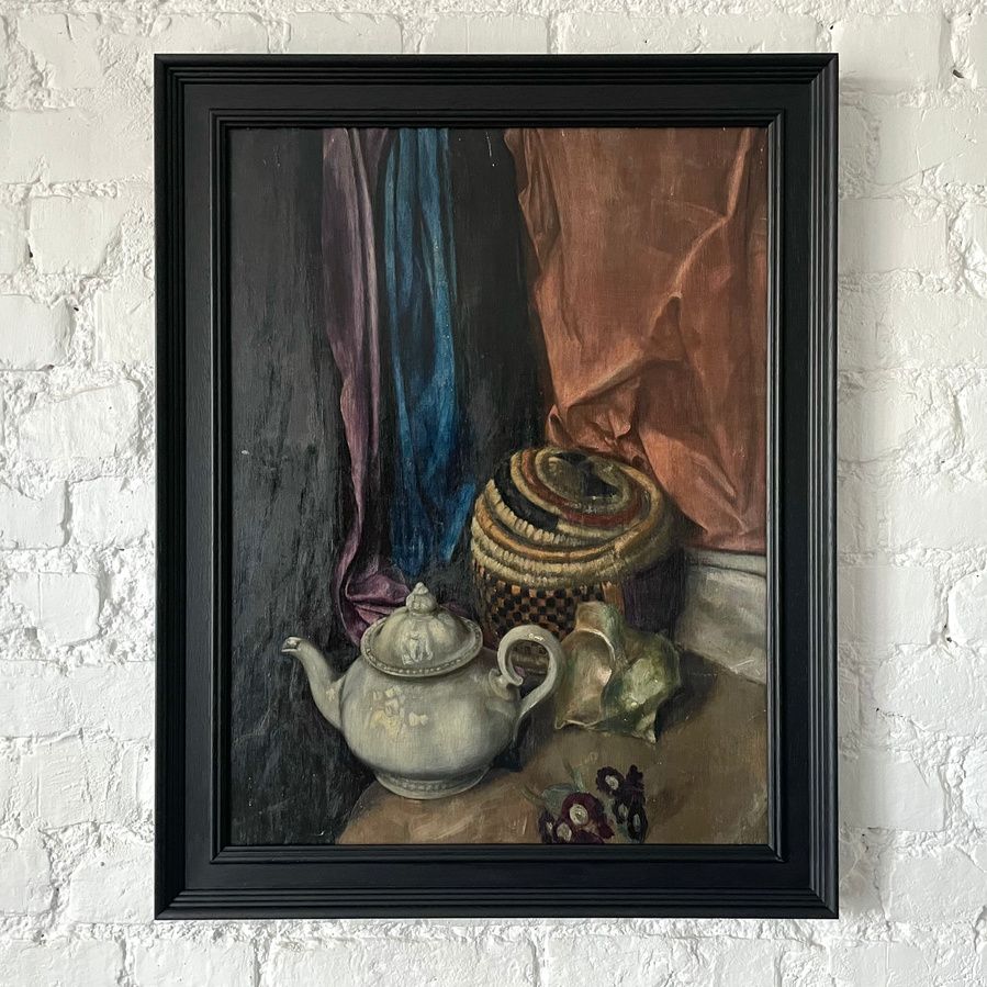 Still Life With Teapot   G. H. Buckingham (?)   Oil On Board