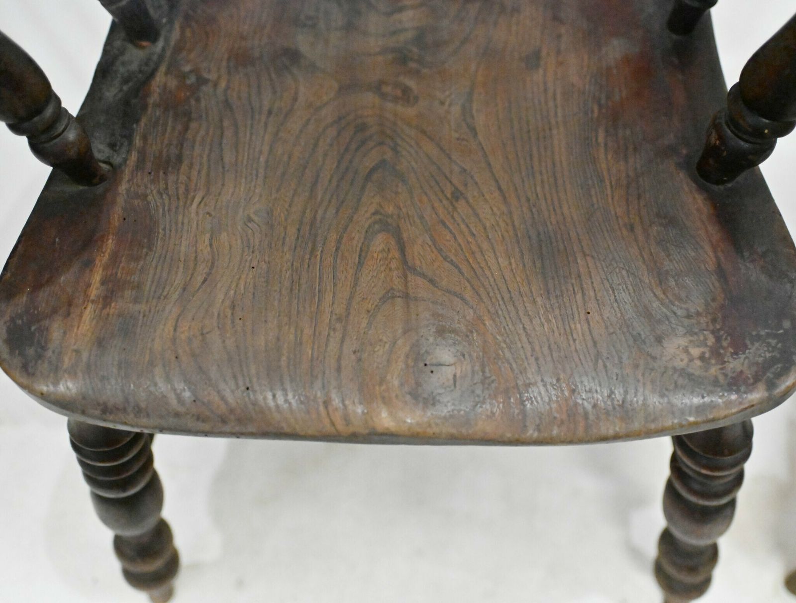 Pair Windsor Arm Chairs Oak His And Hers 1860 photo vinterior