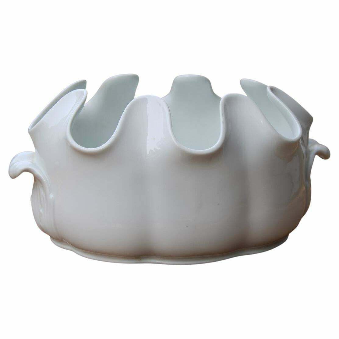 Ginori Stemware Holder In Italian Porcelain Gio Ponti Style Gariboldi
