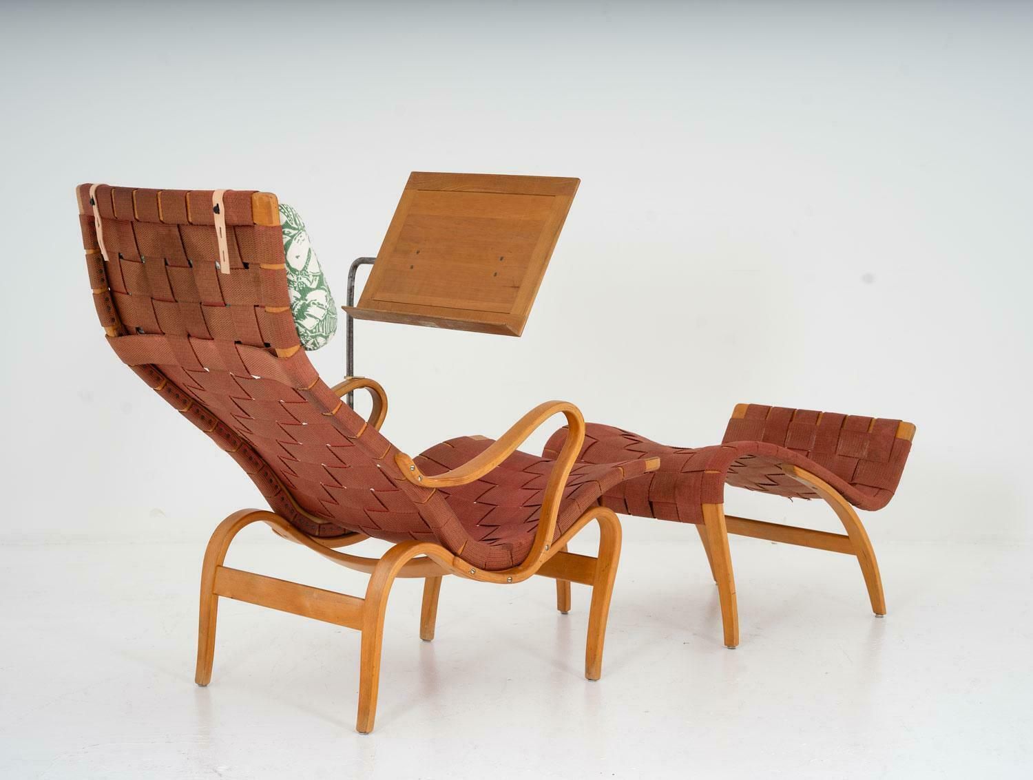 Scandinavian Lounge Chair "Pernilla 1" By Bruno Mathsson, 1940s photo for sale
