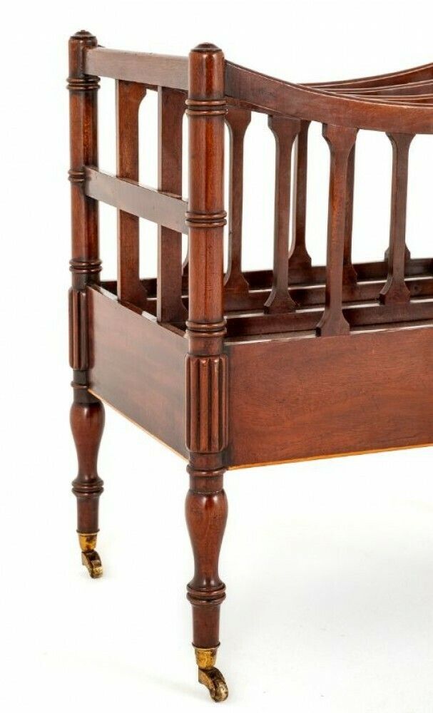 Regency Canterbury Antique Book Stand Period Mahogany photo 795.0