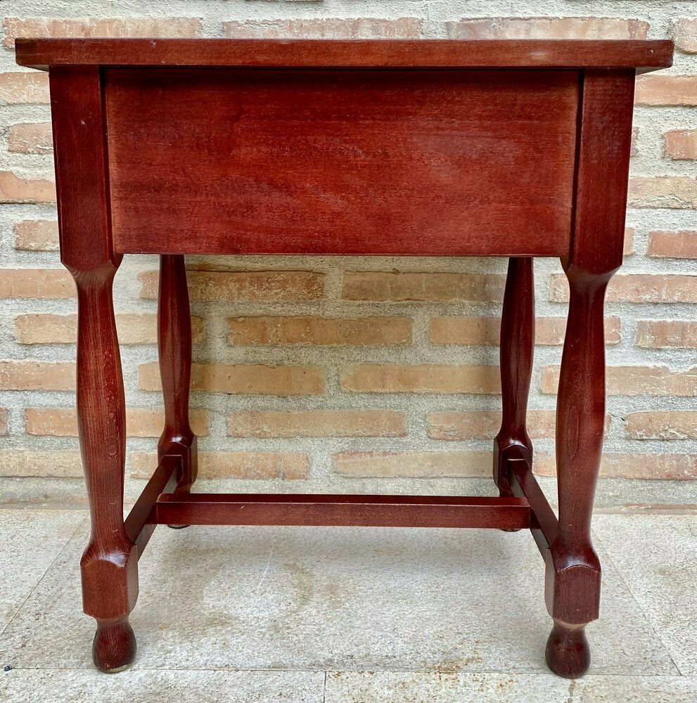Furniture Mid 20th Century Nightstand With One Drawer  1960s photo