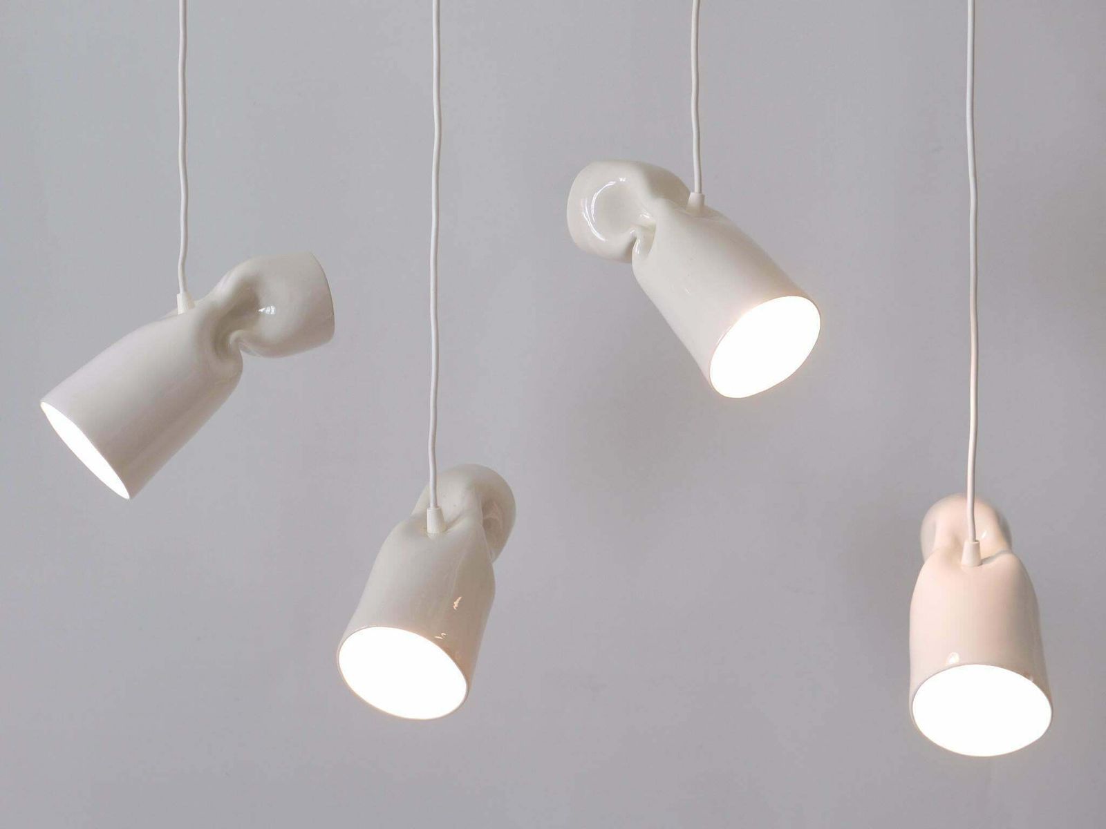 Set Of Four Strangled Light Pendant Lamps By Gitta Gschwendtner For Artificial photo 2128.0