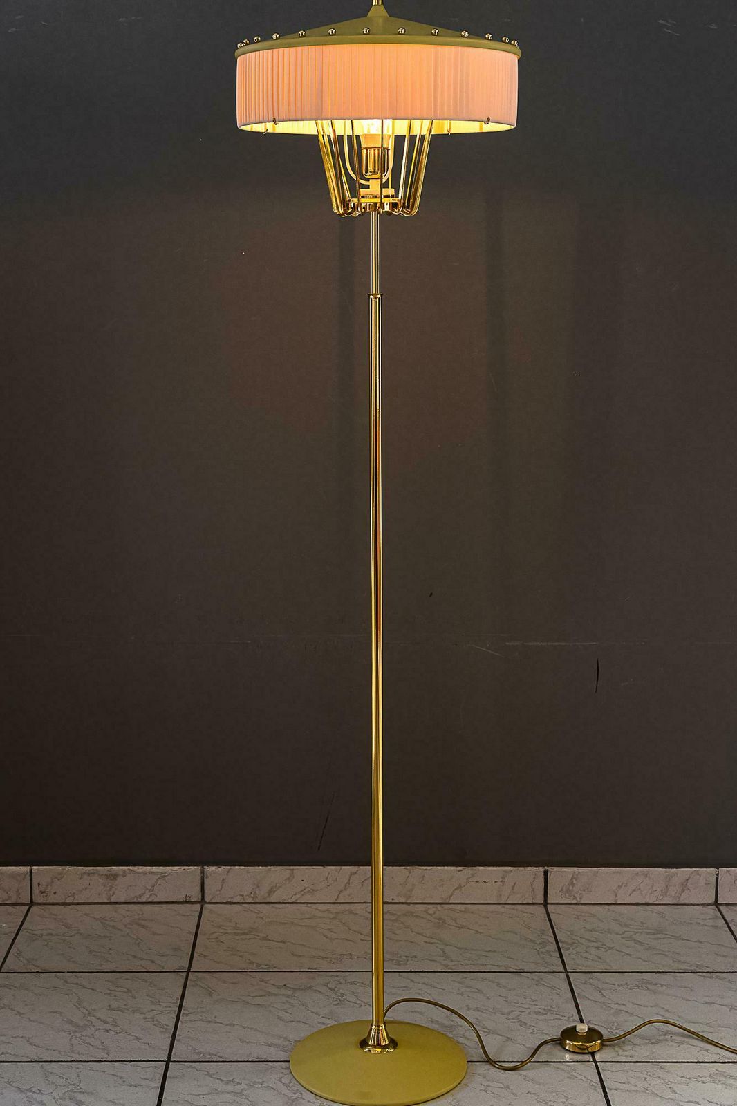 photo for sale Rare J.T Kalmar Floor Lamp Vienna Around 1950s
