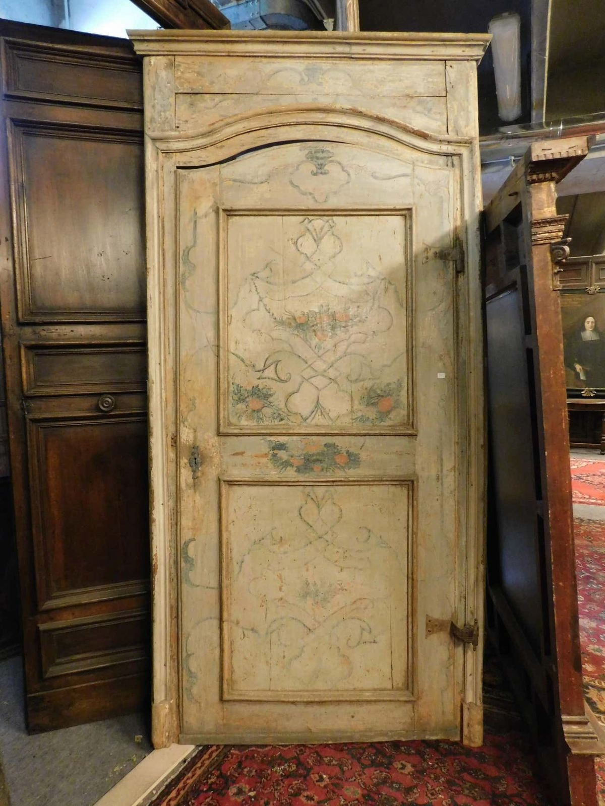 N.2 Painted And Lacquered Doors, Complete With Original Frame, Italy photo 3999.0