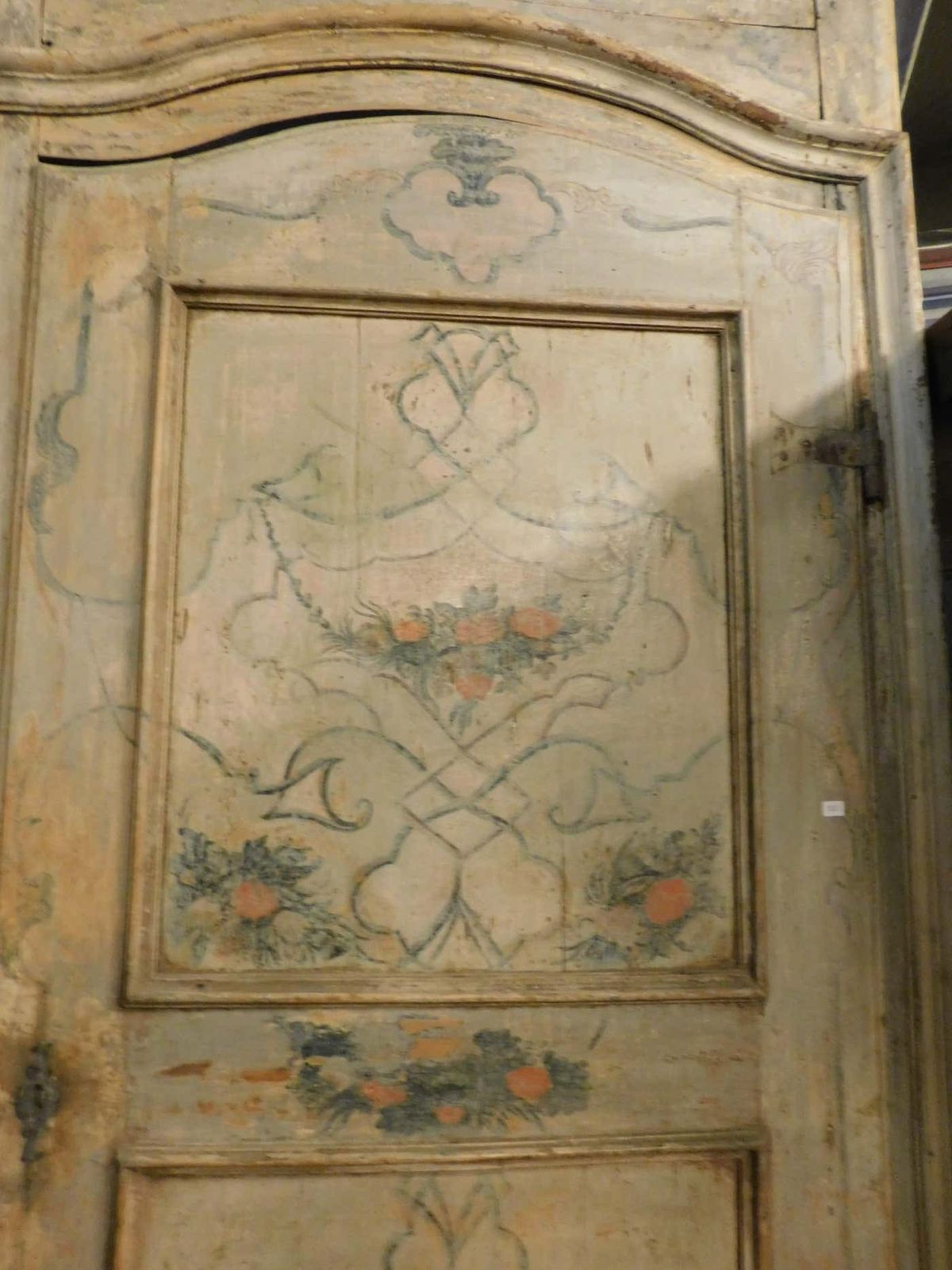 N.2 Painted And Lacquered Doors, Complete With Original Frame, Italy photo vinterior