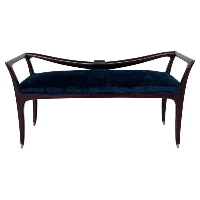 Mid Century Modern Bench By Emilio Lancia  Italy  1930s