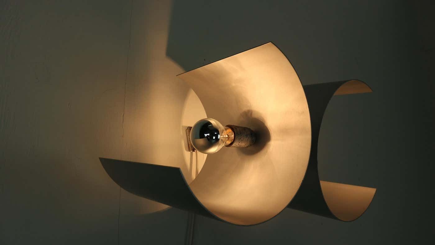 Giuliano Cesari Silver Wall Adjustable Lamp For Nucleo Sormani, 1960 Italy photo vinterior