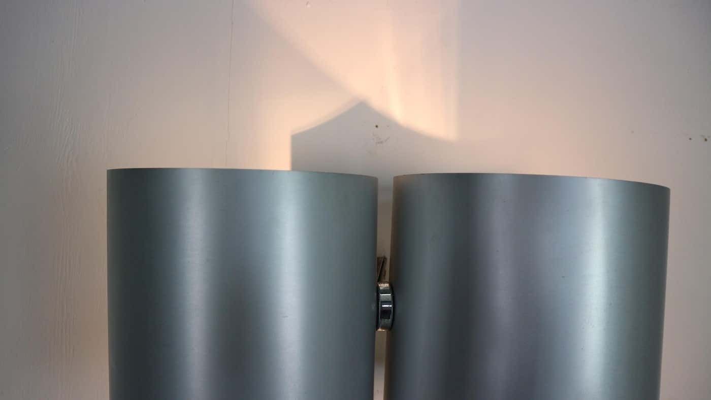 Giuliano Cesari Silver Wall Adjustable Lamp For Nucleo Sormani, 1960 Italy photo vintage