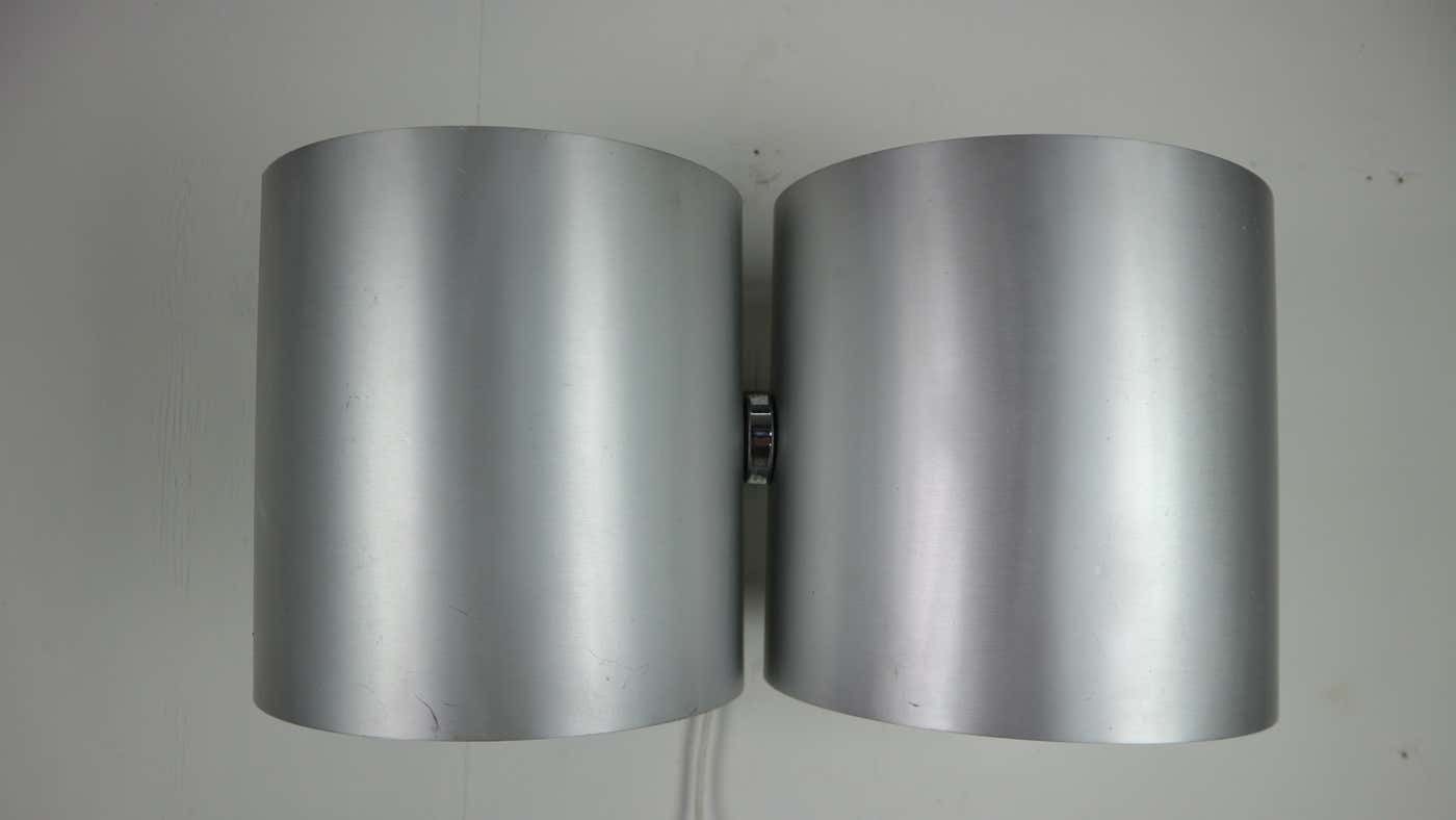 Lighting Giuliano Cesari Silver Wall Adjustable Lamp For Nucleo Sormani, 1960 Italy photo