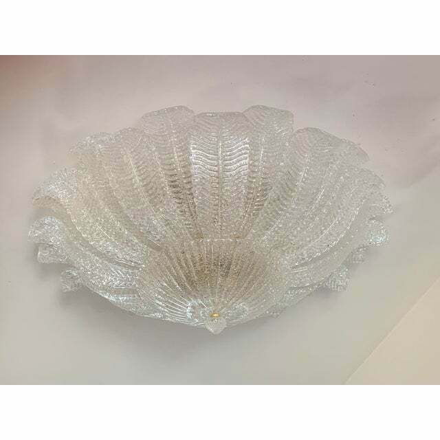 Italian Impressive Murano Glass Sputnik Chandelier Flush Mount, Lot Of 2 Or A Pair Of Chandeliers photo for sale