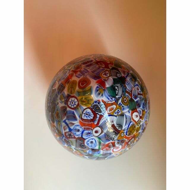 Floral Multicolor Murano Style Glass Egg Small Table Lamp, Lot Of 2 Or A Pair Of Chandeliers photo Lighting
