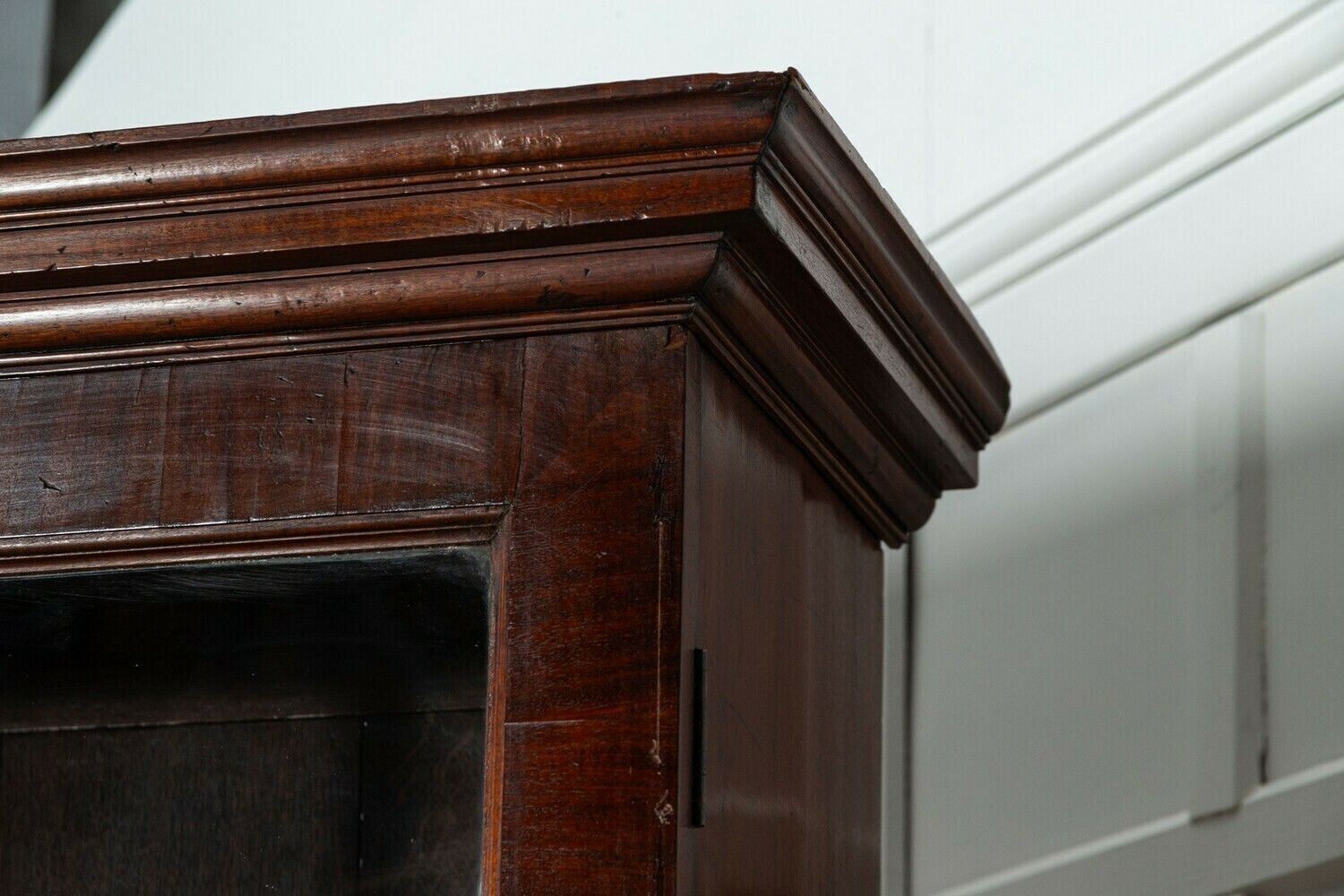 photo furniture Large 19thc English Mahogany Glazed Bookcase