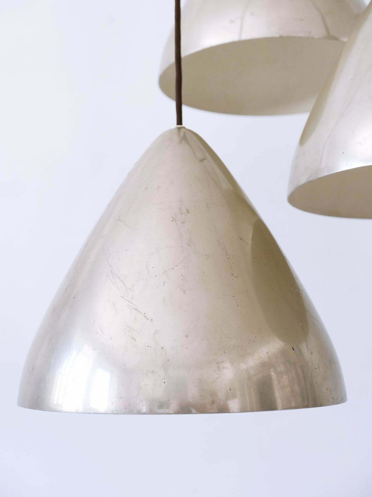photo vintage Elegant Cascading Pendant Lamp By Lisa Johansson Pape For Orno Finland 1960s