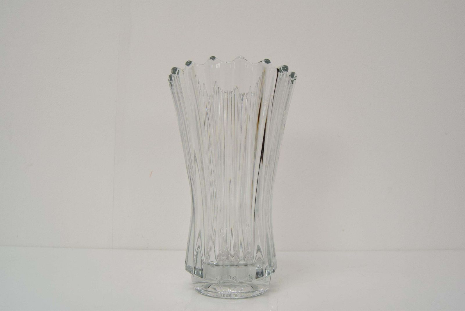 Art Crystal Glass Vase, Crystalex Novy Bor, 1970's.