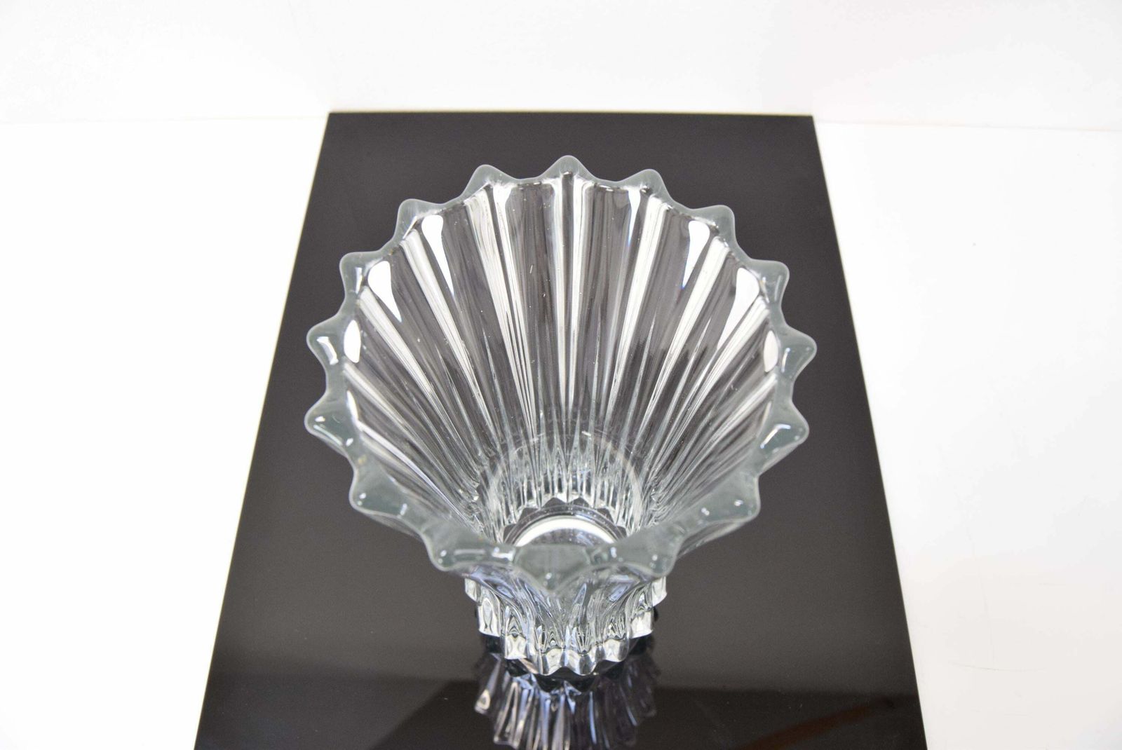 Art Crystal Glass Vase, Crystalex Novy Bor, 1970's. photo vintage