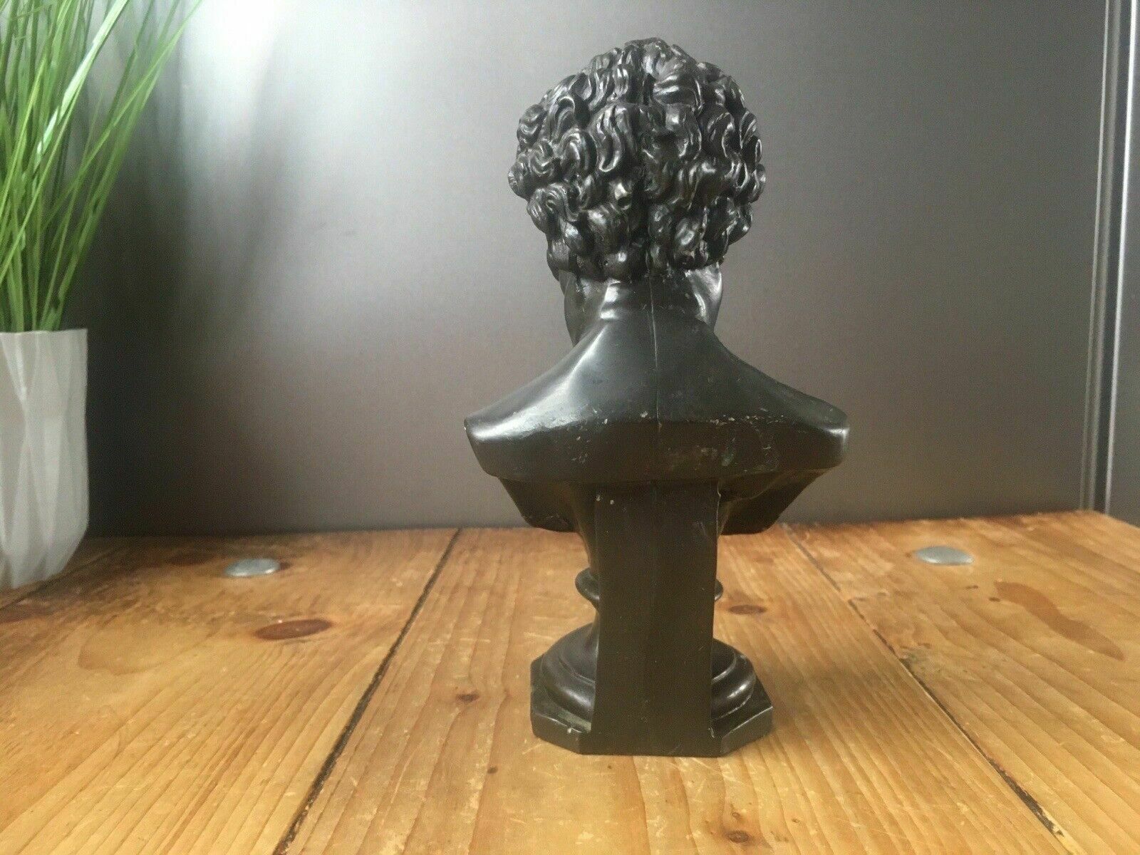 Vintage 7.5" Franz Schubert Resin Bust Austrian Composer Desk Statue Ornament photo buy