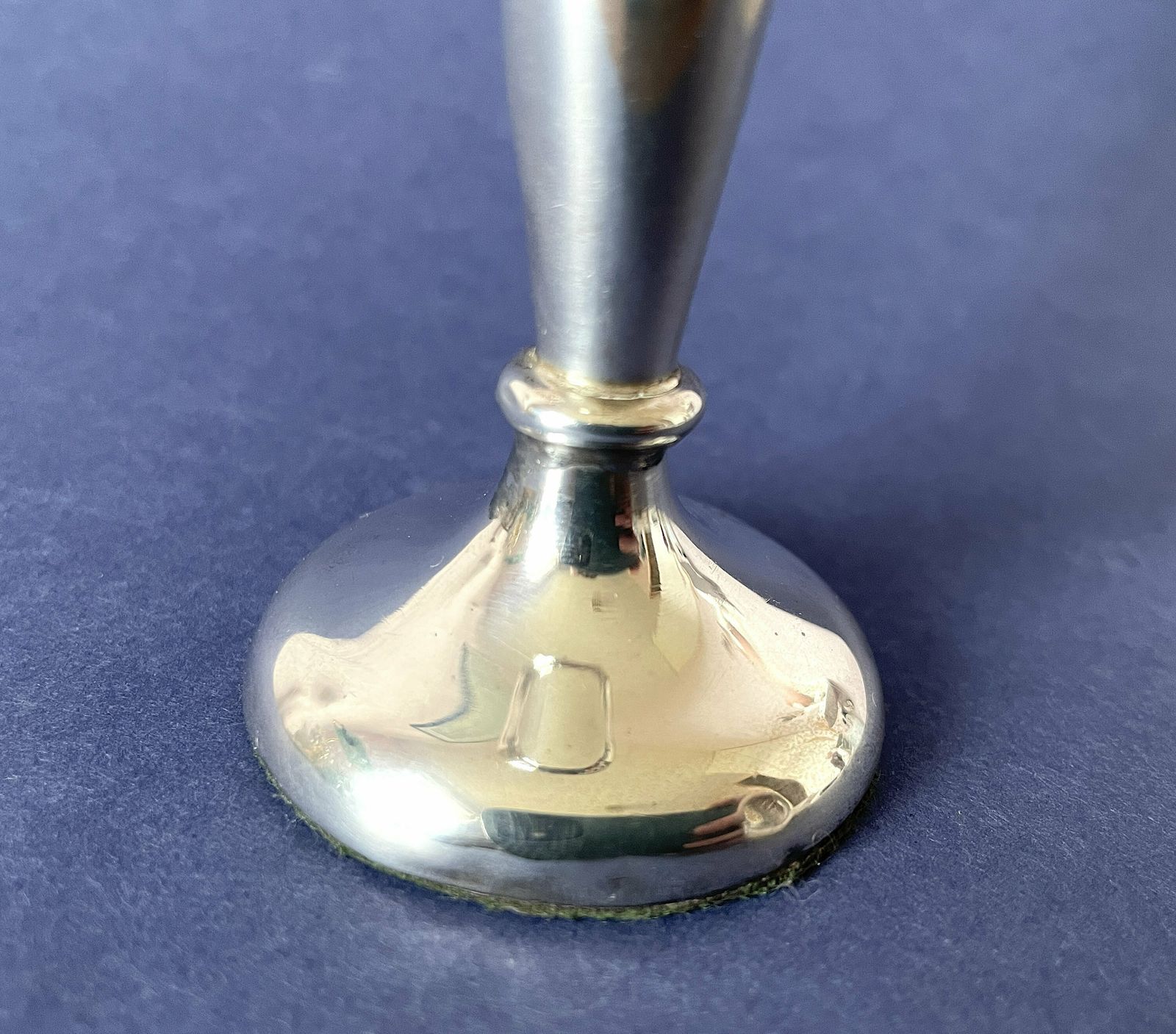 Antique Hallmarked Silver Vase, 1914 Walker & Hall .925 Sterling Silver Flower/Posy Vase With Weighted Base, English Sheffield Silver Decor photo vintage