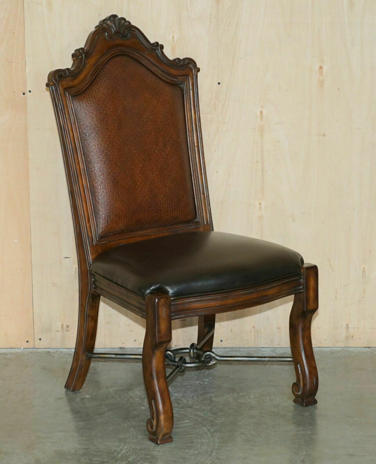 Furniture Exquisite Thomasville Safari Collection Extending Dining Table & Eight Chairs photo