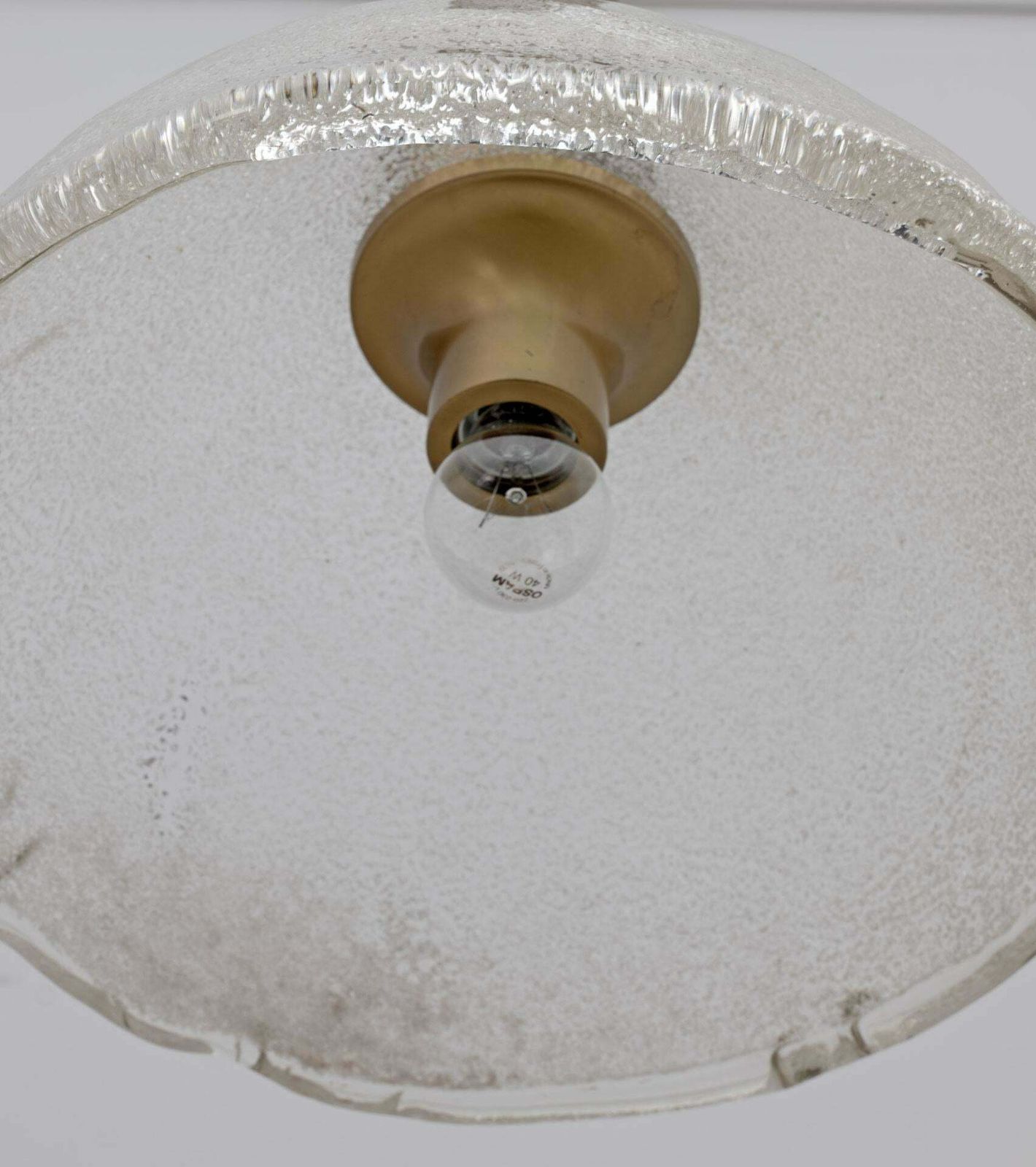 photo furniture Angelo Brotto Mid Century Modern Murano Glass And Bronze Pendant By Esperia, 70s