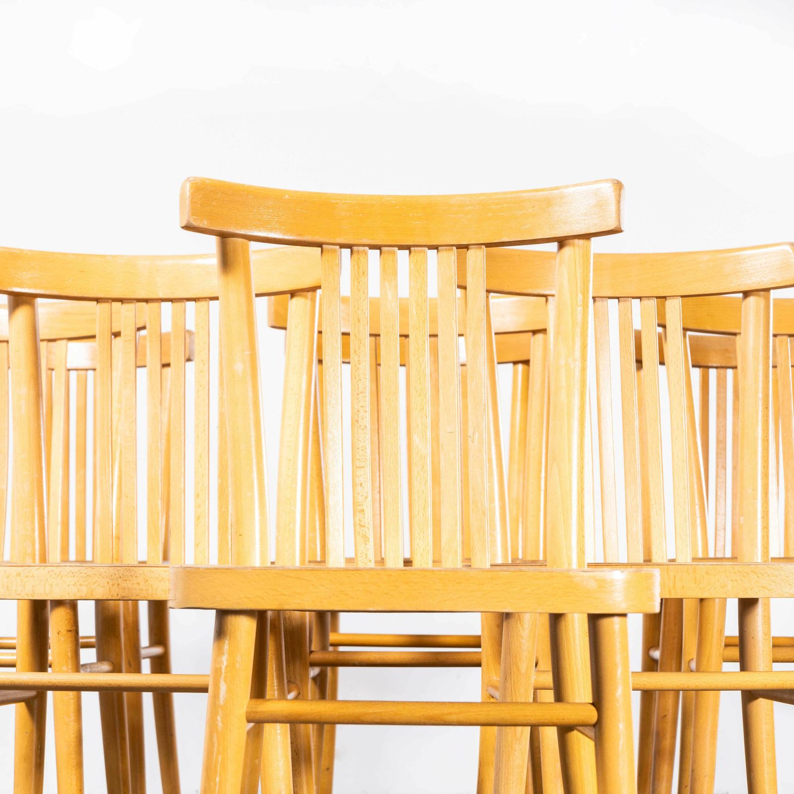 1960’s Blonde Bentwood Dining Chair By Ton – Set Of Nine photo Furniture