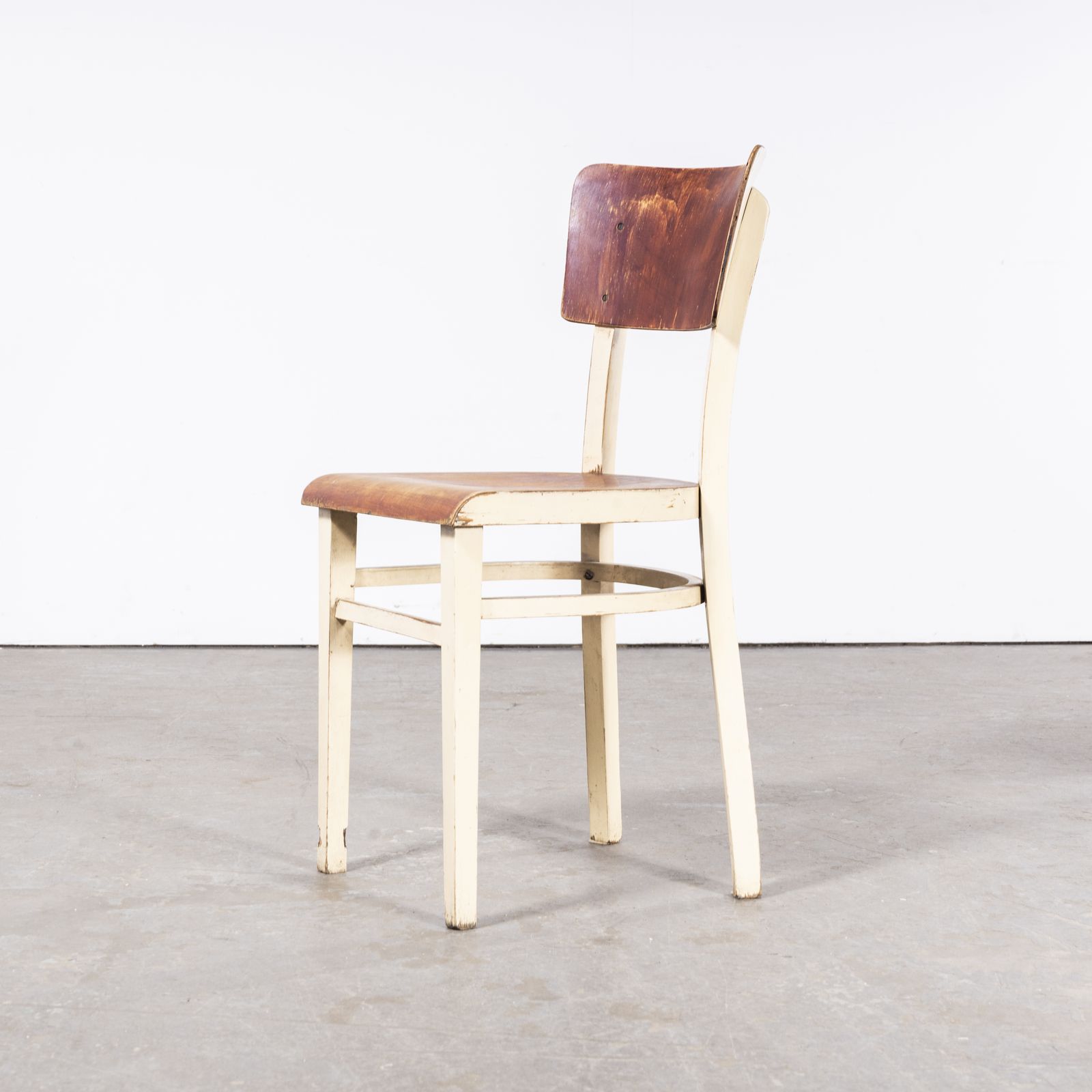 photo furniture 1950's Classic Elegant Bentwood Painted Dining Chair By Ton & Thonet