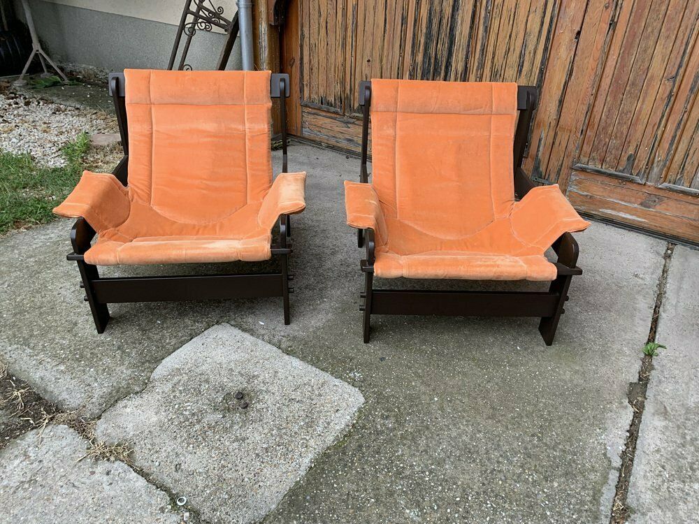 Mid Century Arts & Crafts Lounge Chairs From Képcsarnok, Set Of 2 photo for sale