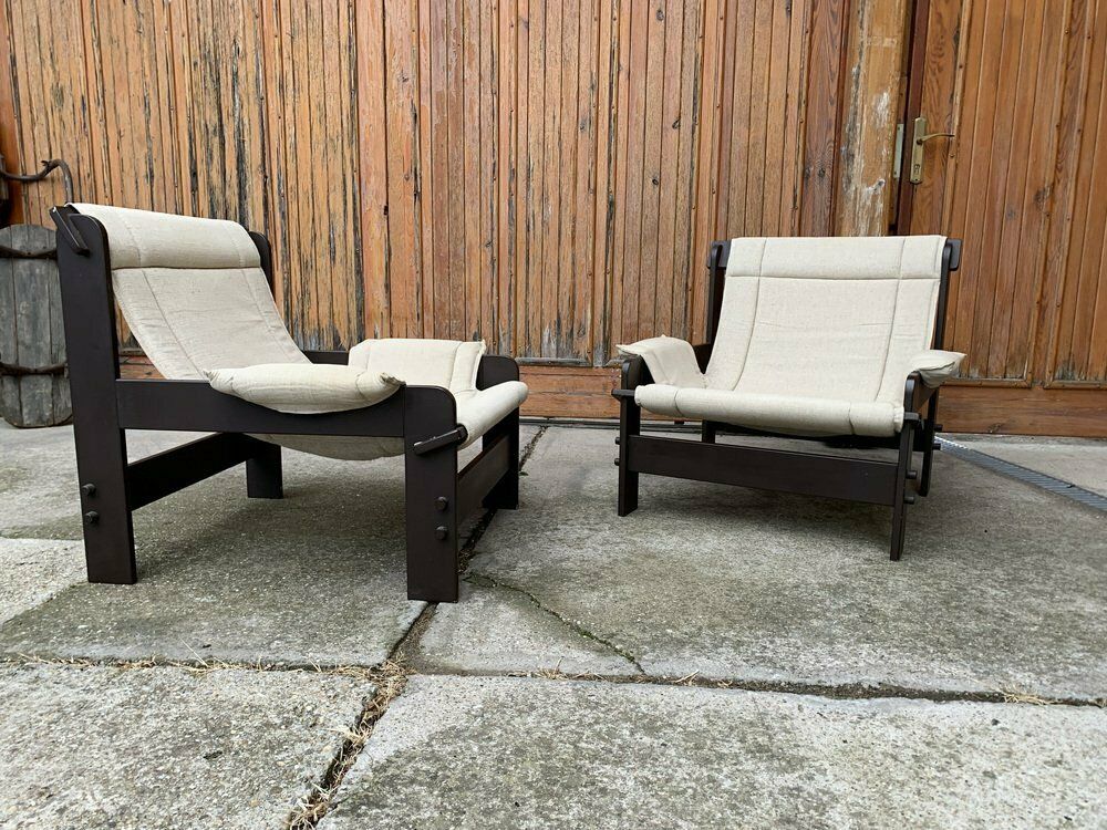 Mid Century Arts & Crafts Armchairs From Képcsarnok, Set Of 2 photo for sale