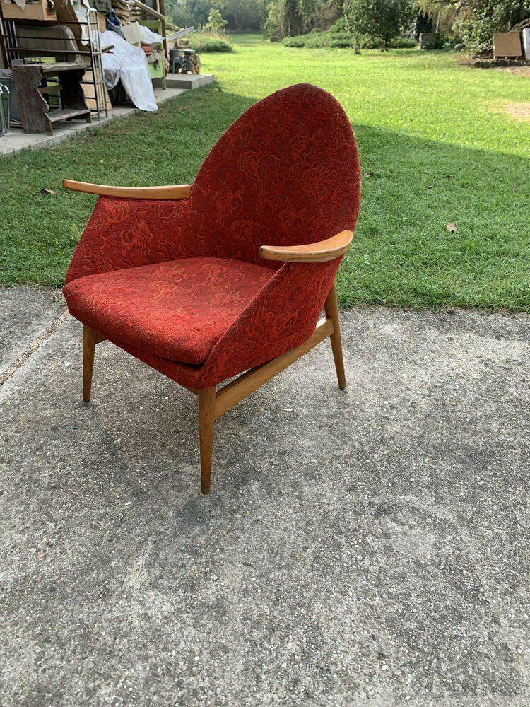 Mid Century Red Armchair, 1960s photo for sale