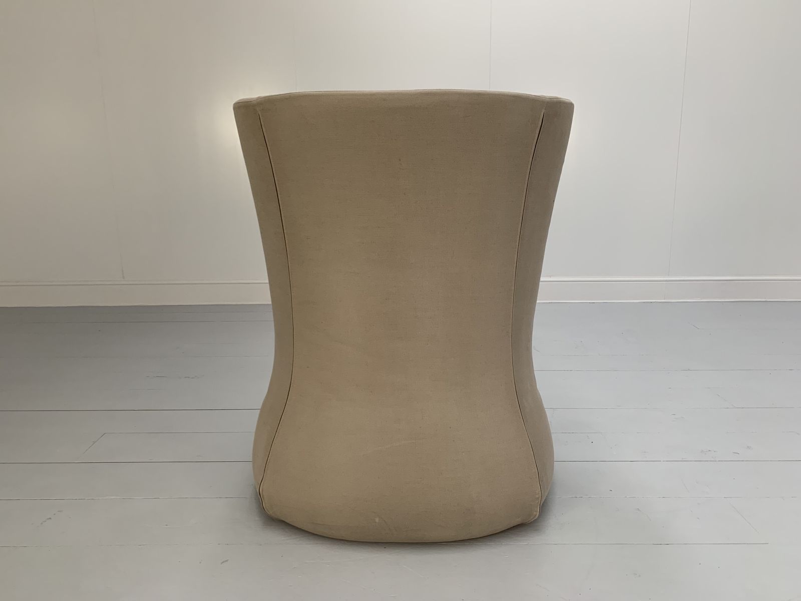 B&B Italia “Fat Sofa Fs91a” Armchair – In Brown Linen photo for sale