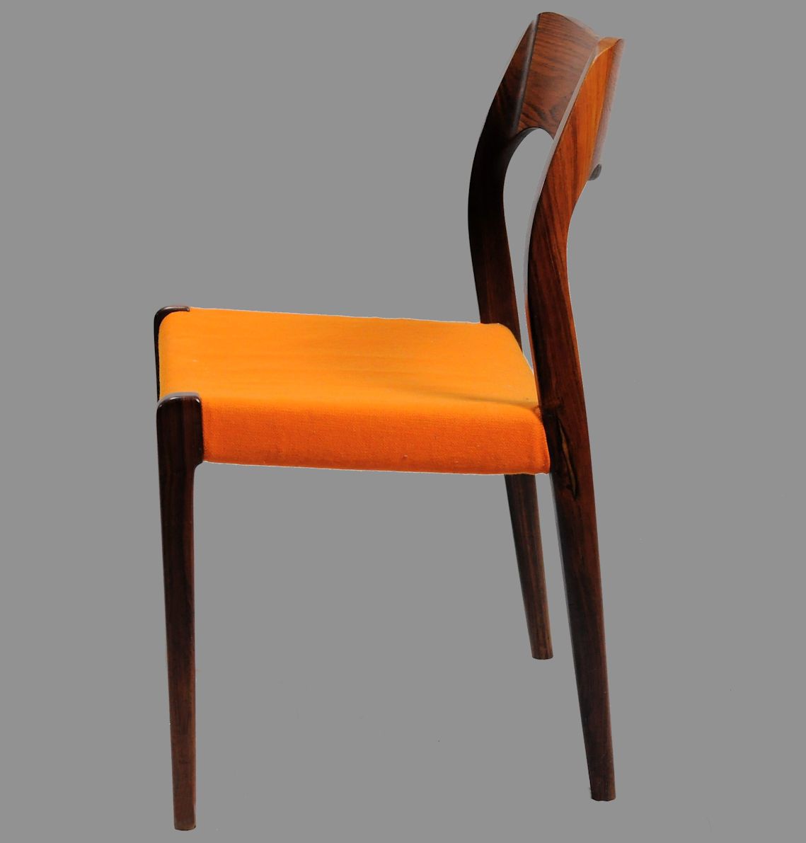 Niels Otto Møller Eight Fully Restored Dining Rosewood Chairs In Rosewood, Custom Upholstery Included photo Furniture