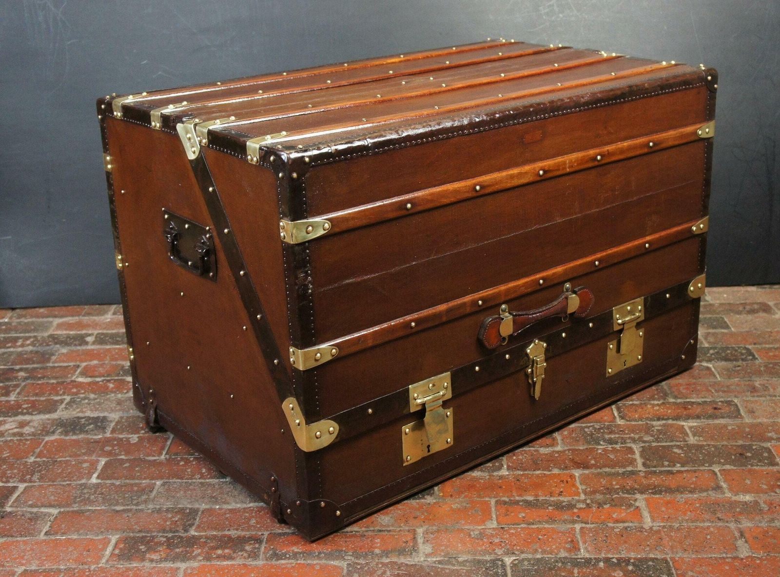 photo for sale Bespoke Antique Steamer Trunk Wine Table Storage
