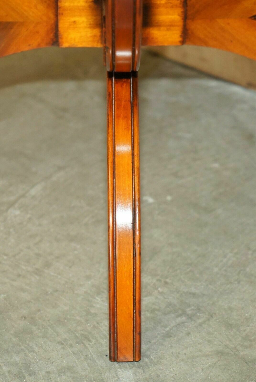 1350.0 Pair Of Bevan Funnell England Burr Yew Side Tables Each With A Signle Drawer photo