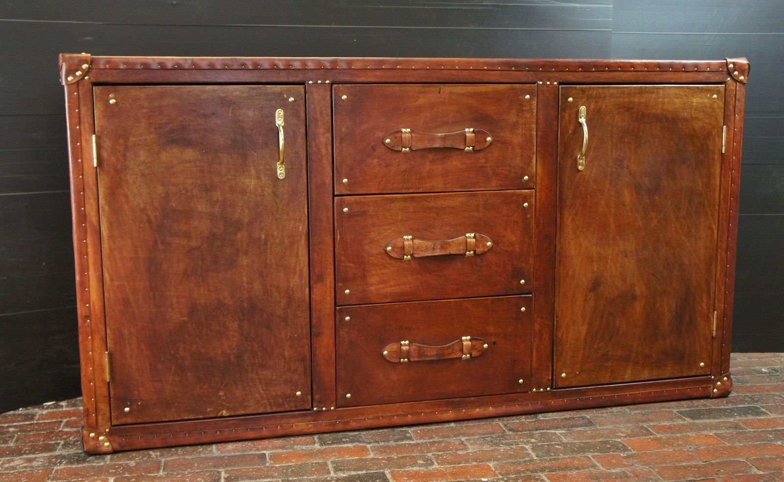 Leather Console Table , Side Board , Entrance Furniture photo furniture