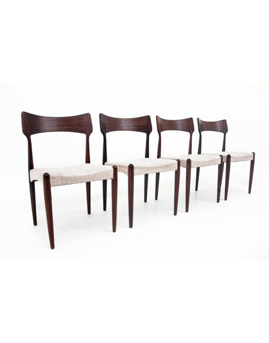 Four Rosewood Chairs, Designed By Bernhard Pedersen & Son, Denmark, 1960s. After Renovation. photo Furniture
