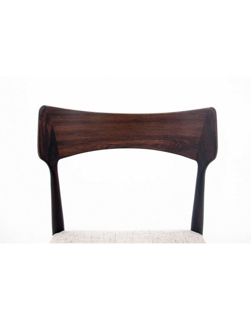 photo for sale Four Rosewood Chairs, Designed By Bernhard Pedersen & Son, Denmark, 1960s. After Renovation.