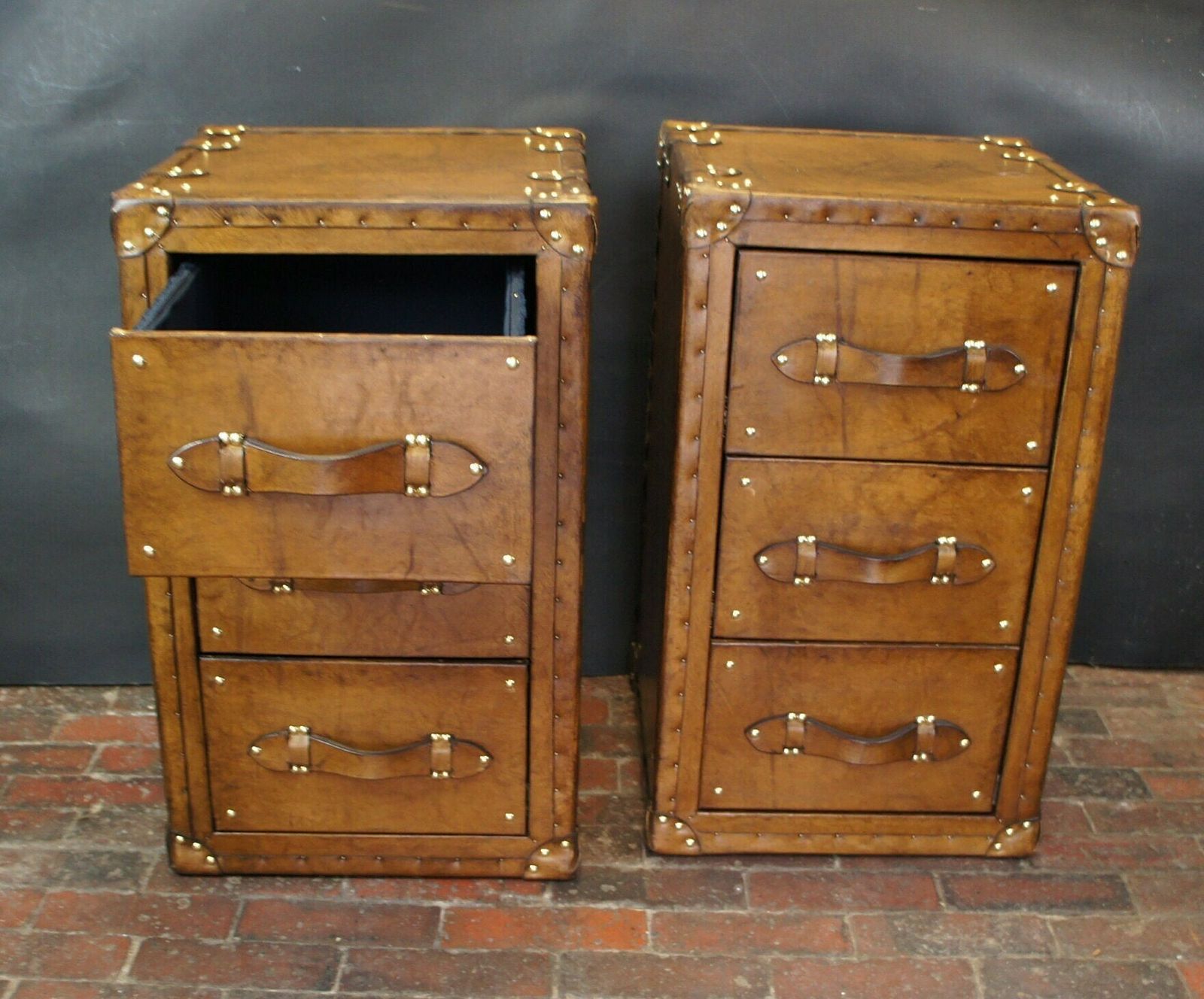 photo furniture London Leather Nightstands, Luxury Handmade Console Tables, Bedroom Side Tables, Luxury Leather Craft