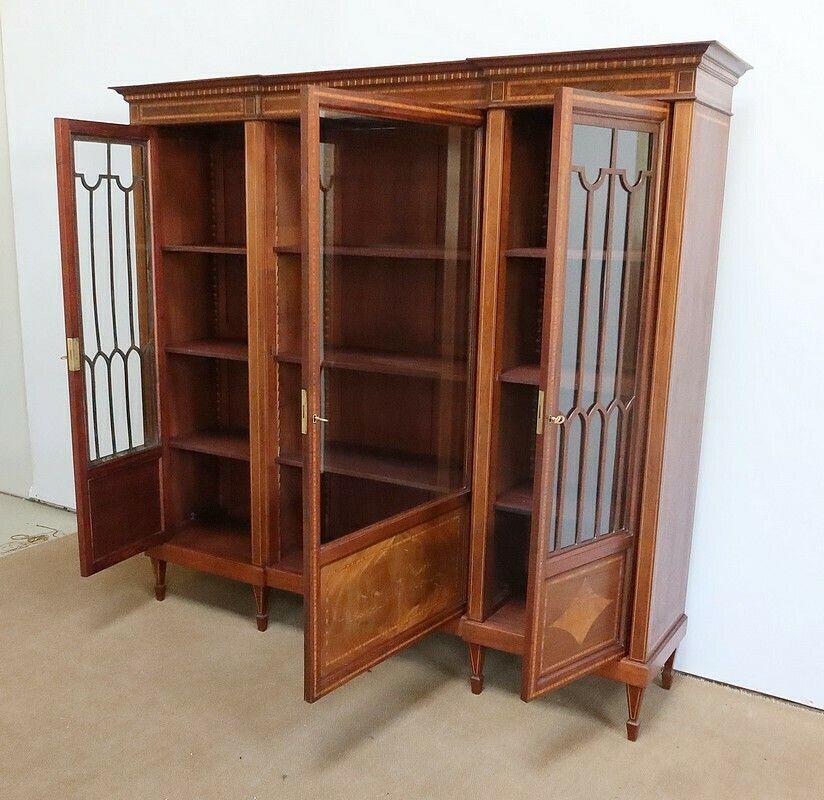 Mahogany Bookcase, Directoire Taste – Early 20th Century photo for sale