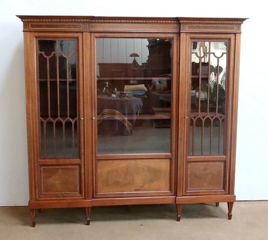 Mahogany Bookcase, Directoire Taste – Early 20th Century photo Furniture