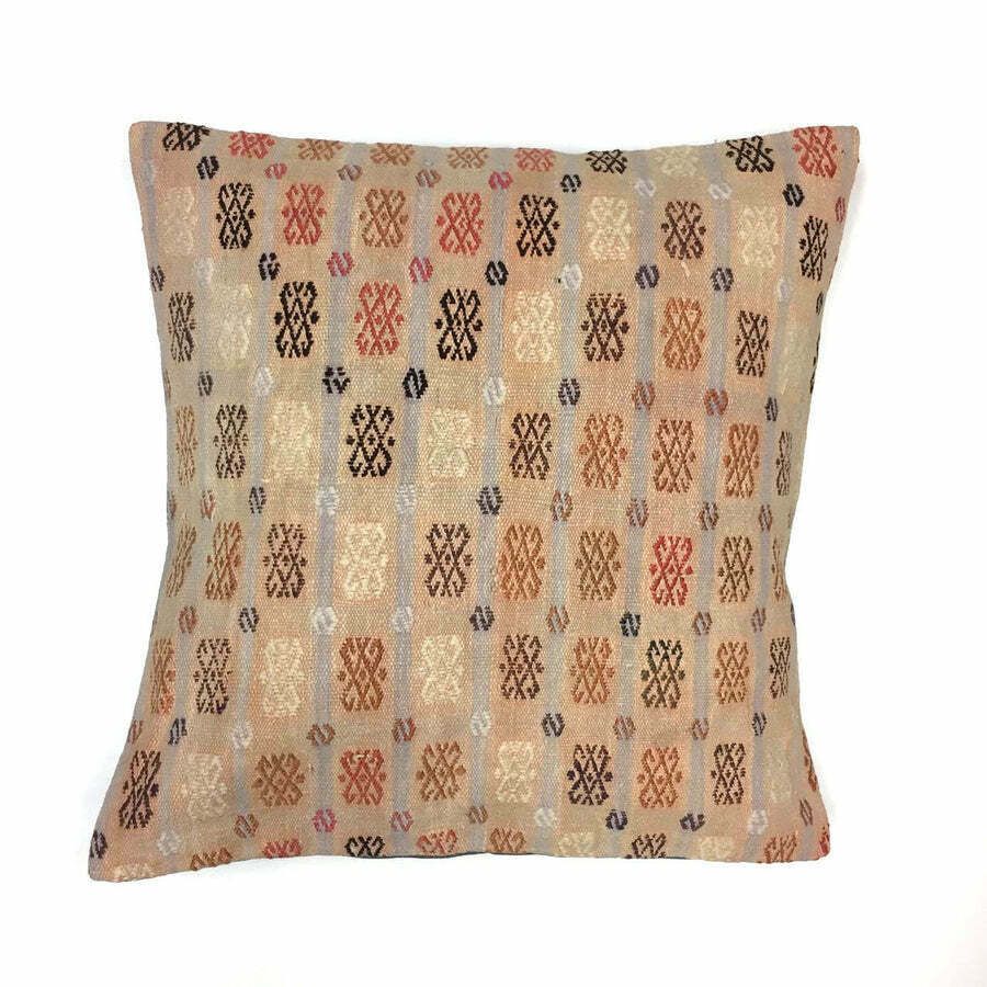 Turkish Moroccan Kilim Cushion Cover, Kelim Pillow 60x60cm 6673