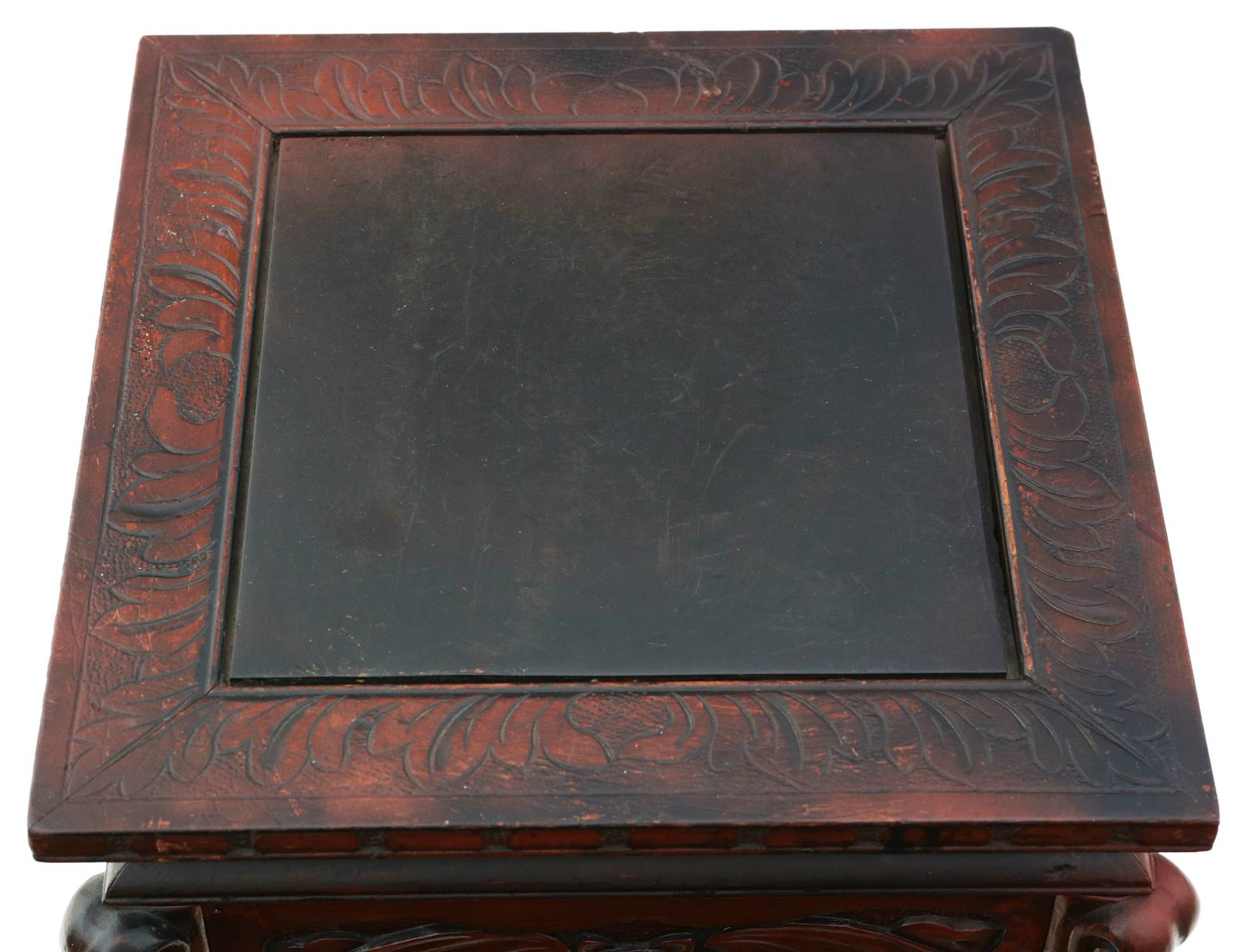 Antique C1920 Chinese Oriental Painted Side Occasional Table Stand photo for sale