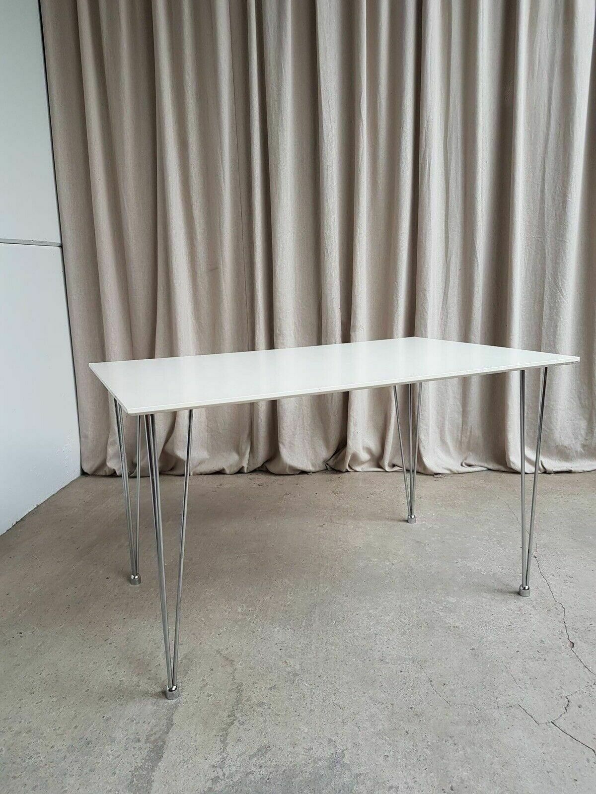 Vtg Late Mid Century Style Modernist Desk Dining Table Danish Scandi Retro photo 149.5