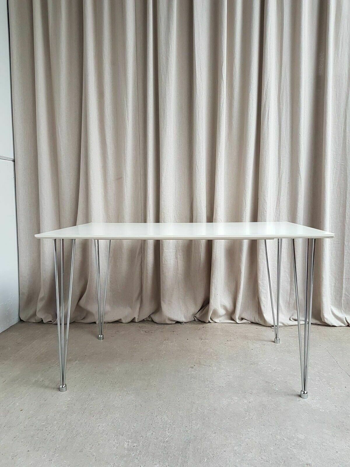 Furniture Vtg Late Mid Century Style Modernist Desk Dining Table Danish Scandi Retro photo