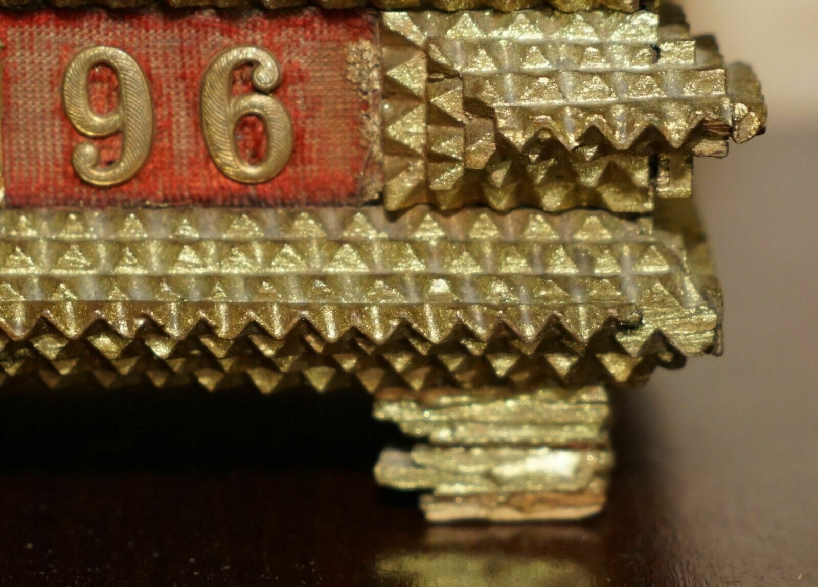photo for sale 1896 Dated Tramp Art Jewellery Box Zum Andenken / In Memory Of Jewellery Box