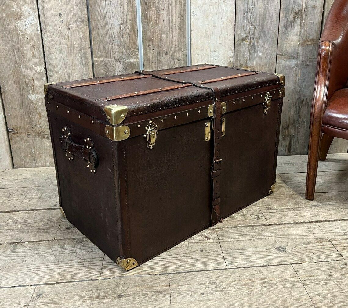 Luxury Fashion House Moynat Travel Trunk End Table Coffee Table Home Decor Home Furnishings photo Furniture