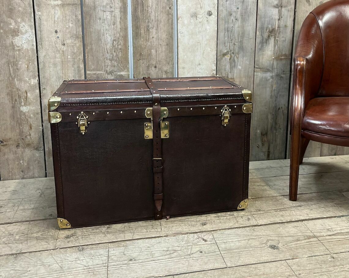 Luxury Fashion House Moynat Travel Trunk End Table Coffee Table Home Decor Home Furnishings photo vintage