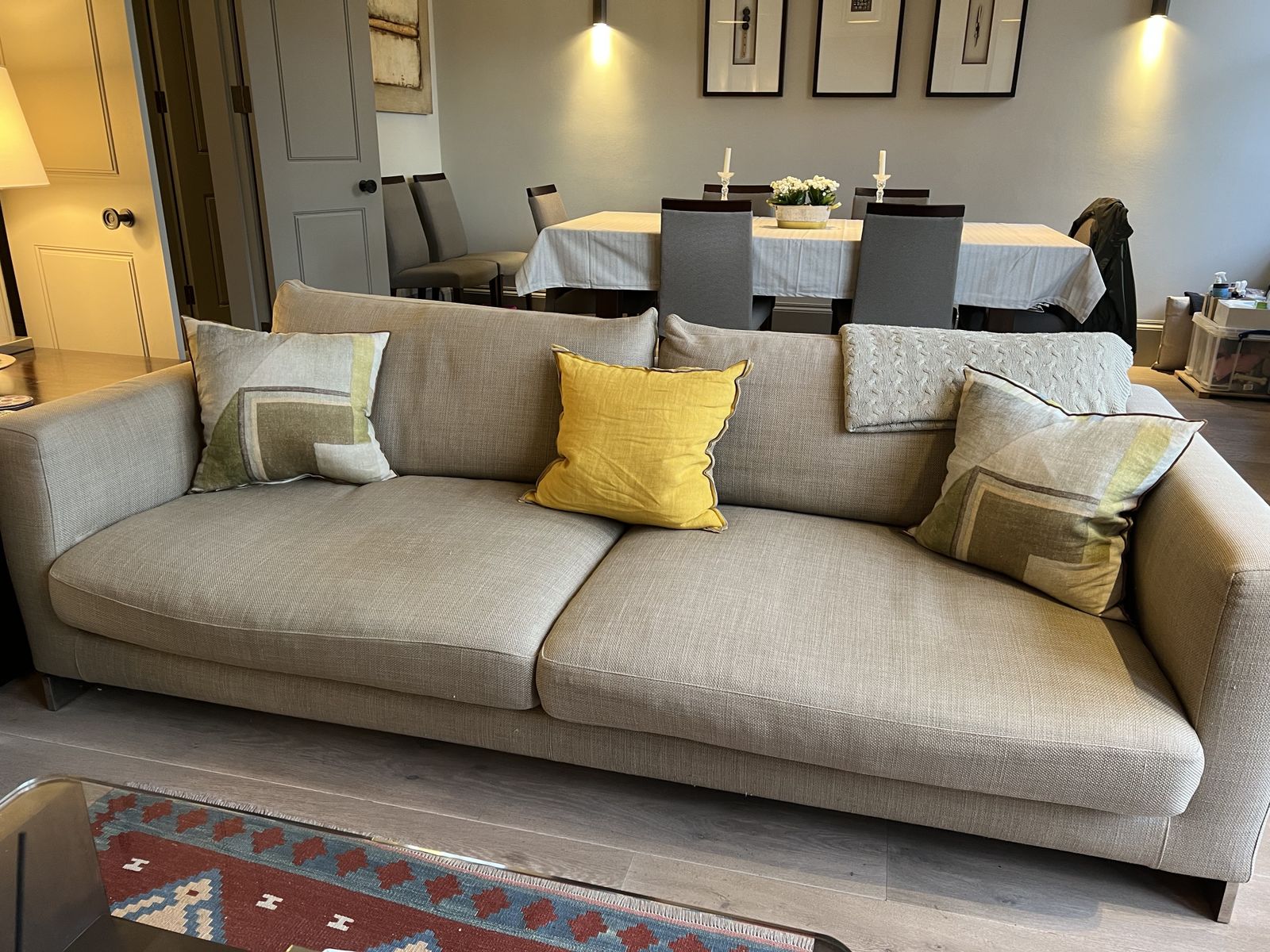 Two Sofas  Molten & C . "Reversi" 3 Seater And 2 Seater Used In Very Good Condition . Spare Dark Brown Cover Never Used. £1,850.00 Ono photo furniture