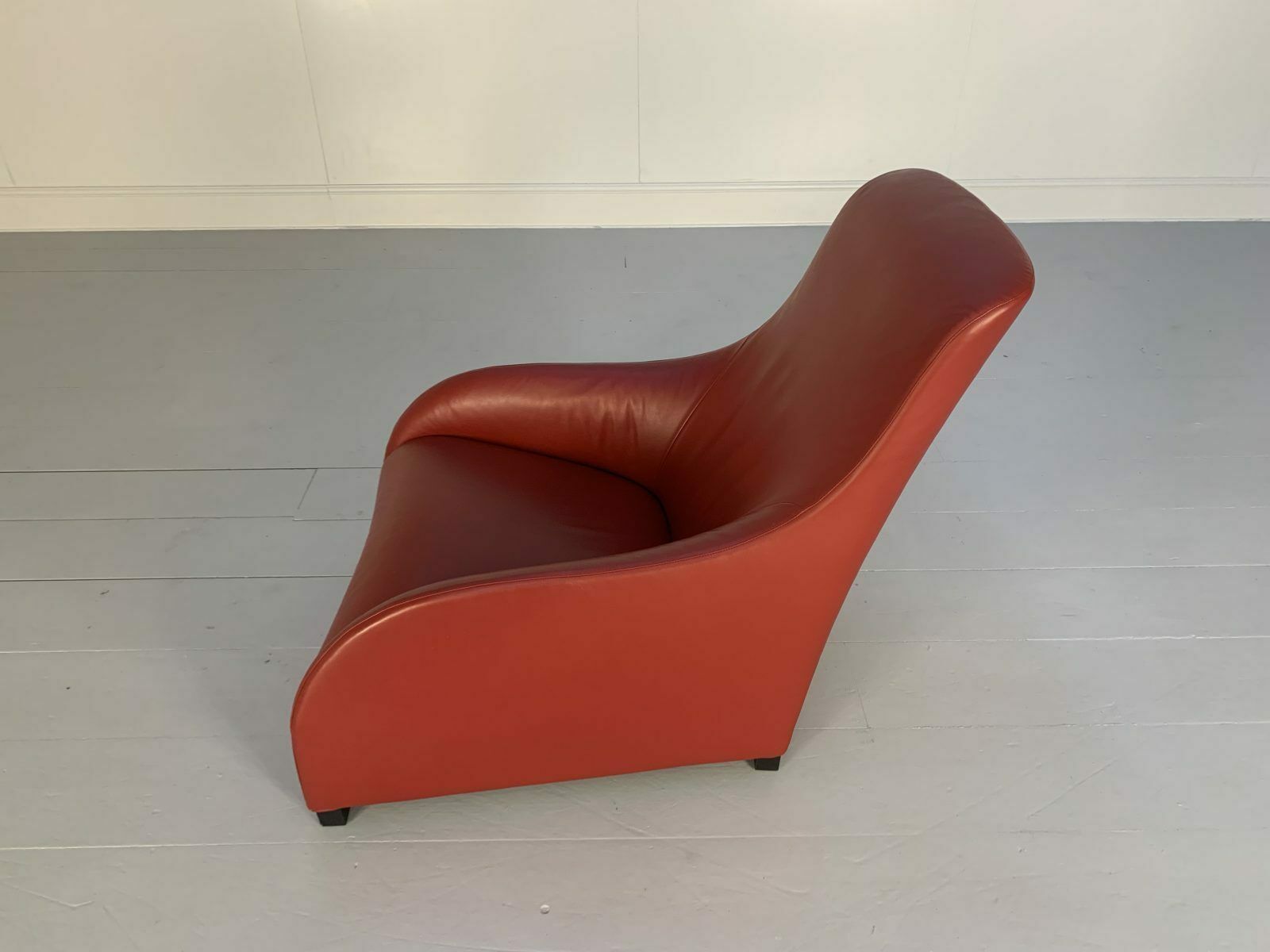 photo furniture B&B Italia Armchair – “Maxalto Kalos 9750” – In Oxblood “Gamma” Leather