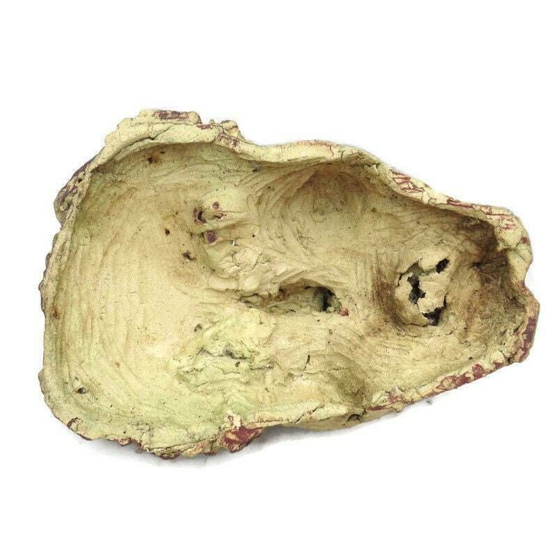 Large Grotesque Male Face Sculpture Mask 16'' H.Bizarre Ugly Face Sculpture photo vinterior