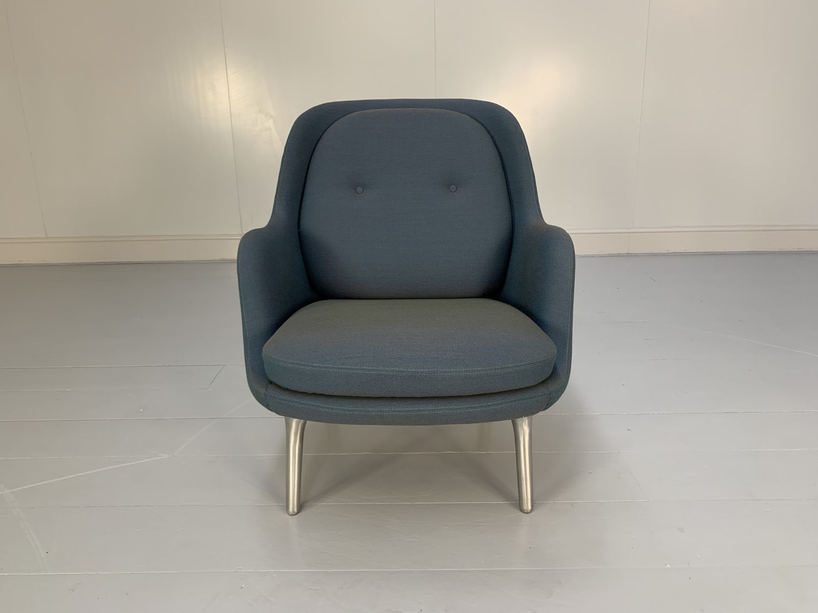 Fritz Hansen “Fri” Lounge Armchair – In Blue Fabric photo furniture